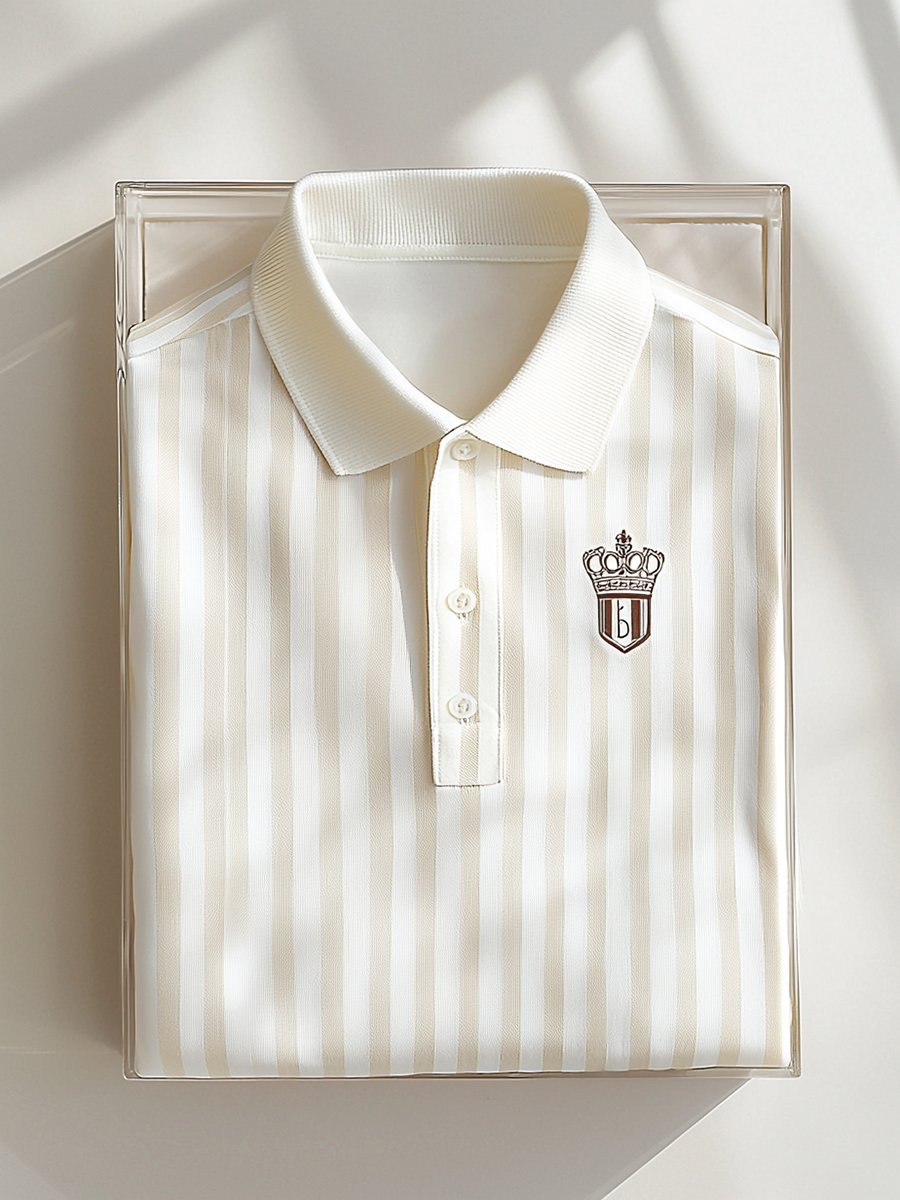 Men's Vintage Business Short Sleeve Polo T-Shirt