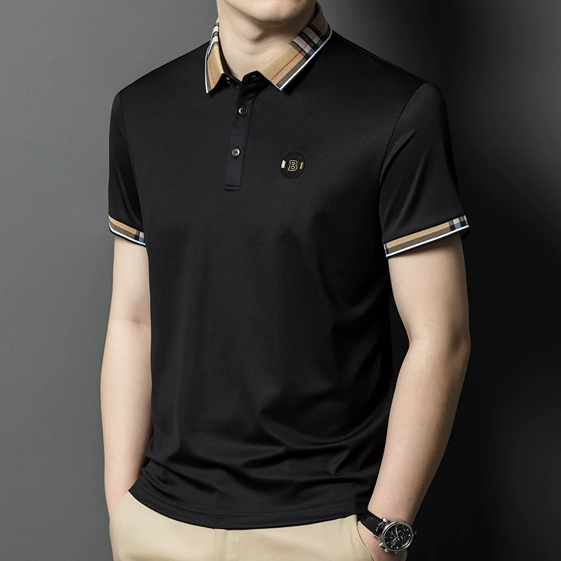 Heritage Plaid Emblem Polo T-Shirt