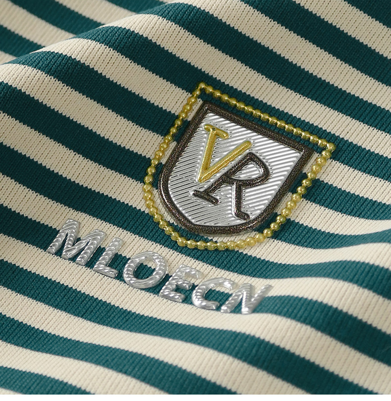 Executive Stripe Crest Polo