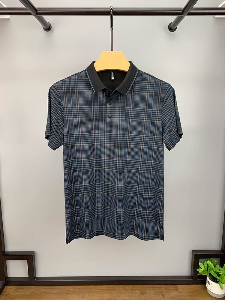 Luxe Plaid Branded Polo T-Shirts